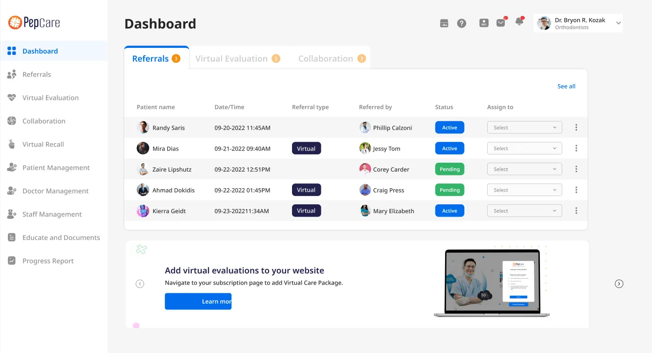 PepCare patient portal